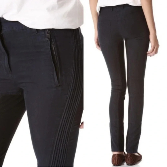 3.1 Phillip Lim Moto Pants w/ Ponte Inserts Biker Quilted Knee Pads street wear - Picture 3 of 13